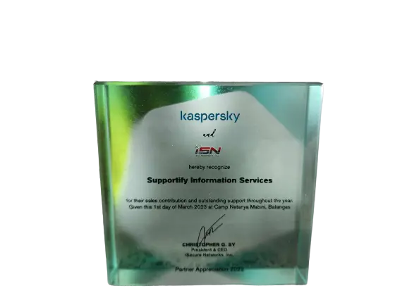 Kaspersky Partner Appreciation Award